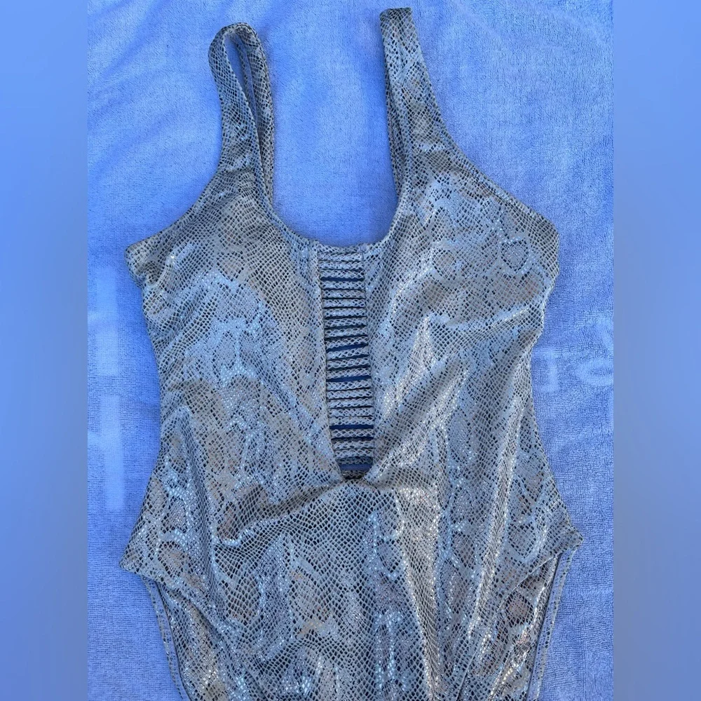 Womens Snake Print One Piece‎ Swimsuit